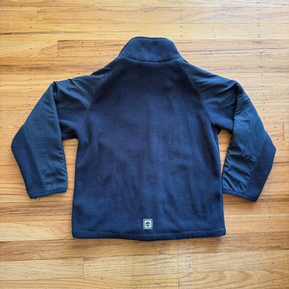 Timberland Boys Navy Blue Full Zip Mockneck Fleece Jacket Size 6 School Outdoor - Picture 8 of 12